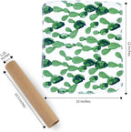 The Useless Brand Reusable Paper Towels Roll | 12 Eco Friendly Washable Cotton Flannel Towels w/Cardboard Roll | Zero Waste & Sustainable | Fits on All Holders (Cactus, 12 Towels)