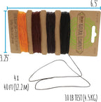 The Beadsmith 100% Hemp Cord – Fall Harvest Colors – .55mm, 40 Foot Spool, 10LB Test Strength – Twine for Jewelry Making, Macrame, Paper Crafts, Scrapbooking, Home Décor, DIY String Art & More