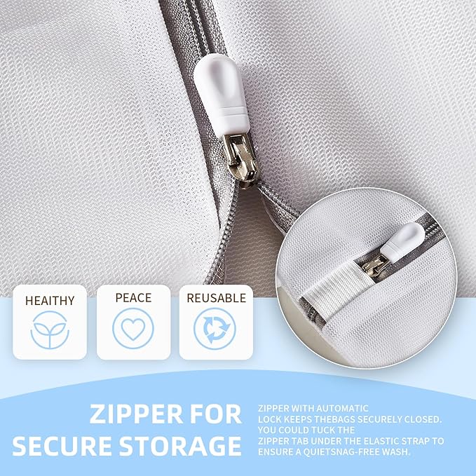 Mesh Laundry Bags, Mesh Wash Bags Durable Mesh Structure with Strong Zipper Suitable for Underwear Delicate Clothes, Pants, Shoes, Socks Washing (Small Fine Mesh, Extra Large 24*36in+36*44in)