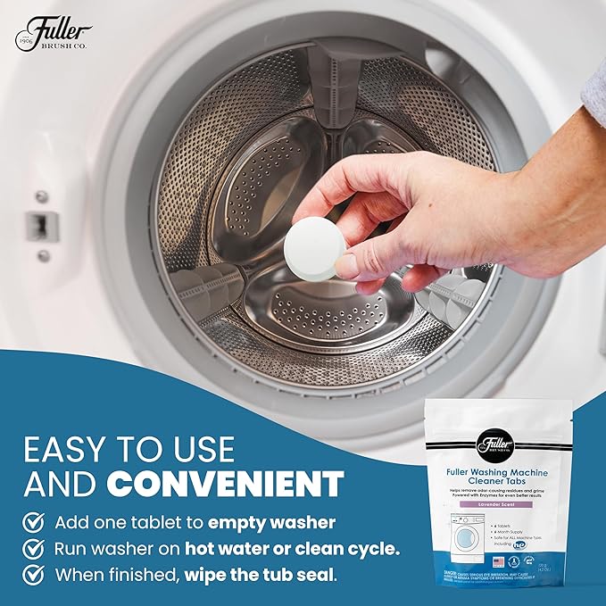 Fuller Washing Machine Cleaner Tabs - Lavender Scent (x4)