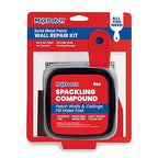 MaxPatch® Drywall Repair Kit - Includes 8 oz Spackling Compound, 4"x 4" Adhesive Metal Patch, Spackling Knife, Sanding Pad - All-in-One Solution for Wall and Ceiling Repairs