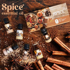 Autumn Spice Essential Oils Set, Fragrance Oil Gift Set for Oil Diffusers, Scented Oils for Soap Candle Making 6x10ml - Cinnamon, Nutmeg, Vanilla, Gingerbread, Pumpkin Pie Spice, and Cloves