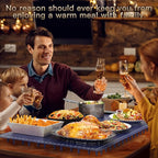 Electric Warming Tray, Full Surface Heating, Rollable & Portable, Premium Silicone Nano-Material, 248°F Temperature Settings,Auto Shut-Off,Versatile Food Warmer for Gatherings,Parties, Everyday Use