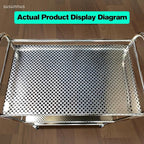 susunnus Stainless Steel Cart with Wheels 3 Tier,Stainless Steel Kitchen Cart,Utility Cart,Metal Cart with Wheels,Suitable for Various Occasions,Movable,Gift Tools