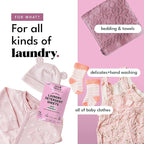 Zero Trace All Natural Baby Laundry Detergent Sheets - Powerful Eco-Friendly Travel Laundry Strips for Sensitive Skin (144 Loads 72 Sheets)