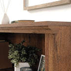 Sauder 3 Tier Book Shelf Wooden Bookcase Multipurpose Bookshelf for Home Office, Living Room, in Vintage Oak