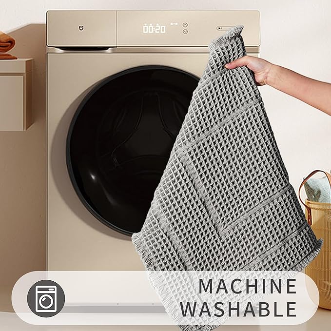 Bath Mats for Bathroom Non Slip,Waffle Luxury Bath Mat,Machine Washable Bath Mat for Shower,Ultra Soft Bathmat,Gray,17" x 24"