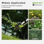ORIENTOOLS 4 Claws Weed Puller Tool, Stand Up Weed Puller with Long Ergonomic Handle, Weed Puller Tool Stand Up Heavy Duty, Dandelion Picker, Garden Tools for Weeding, Weed Remover Tool for Lawn, Yard