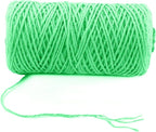 3mm x 500 Feet Light Green Jute Rope, Twine for Gardening Tomato Climbing Plant Tie Floristry Crafts Gift Wrapping Packing Decor
