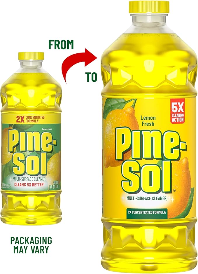 Pine-Sol Multi-Surface Cleaner, Lemon Fresh, 24 Fluid Ounces (Package May Vary)