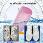 Kimmama Shoe Washing Machine Bag,Laundry Shoes Bags,Sneaker Wash Protector Sack,Sandwish Mesh,Pink,8x15"