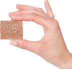 Redecker Mini Copper Scrubbing Pad, Firm Copper Braided Scrubber for Small Areas & Corners, Wet Use Kitchen Scouring Pad for Steel Glass Ceramic Rust Removal, 2 x 1.6 in, Made in Netherlands