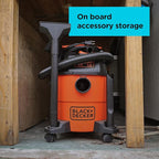 BLACK+DECKER Shop Vacuum Wet and Dry, 4 Gallon 3-in-1 Portable Shop Vac with Accessories, Workshop, Garage, Home and Car Vacuum Cleaner, 3 HP(BDXV18301P-4A)