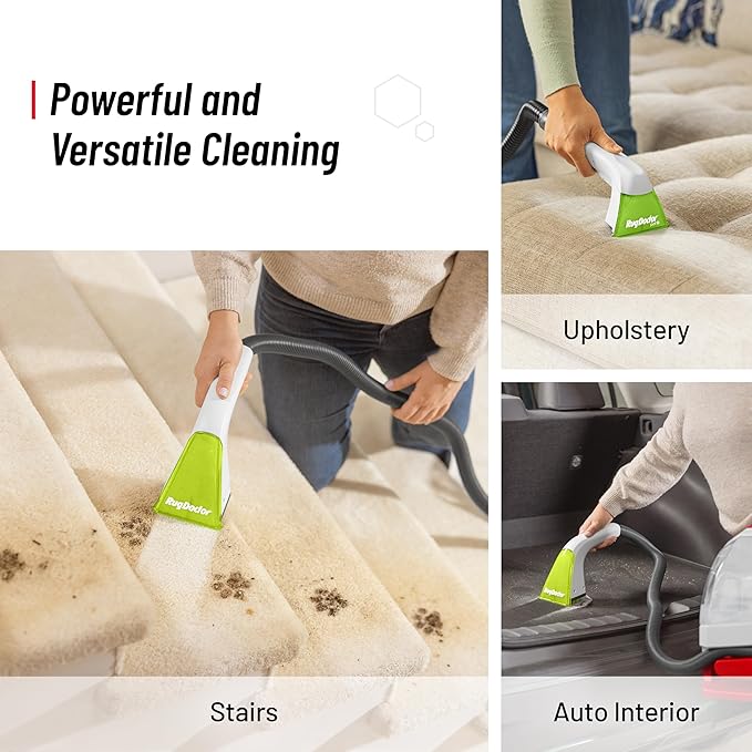 Rug Doctor Pet Portable Spot Cleaner, 2X Suction Power, Lightweight Pet Carpet Cleaner Machine, Pro-Grade Power Removes Stains & Odors from Rugs, Carpets And Upholstery