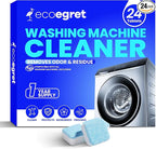 Washing Machine Cleaner (24 Pack), Washing Machine Cleaning Tablets for Front Load & Top Load HE Washers, Washer Cleaner Easily Removes Residue Grime & Odors, Septic Safe, 12 Month Supply