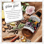 HIQILI Glam Girl Diffuser Oil, Long-Lasting Refill for Diffusers & Humidifiers, Hotel-Grade Scent Suitable for Home Use - 3.38 Fl Oz
