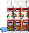FOLEX Hardwood, Laminate, Tile, Hard Surface & Floor Cleaner with Reusable Cleaning Cloth, Fresh Almond Scent, Residue and Streak Free - 6 Pack
