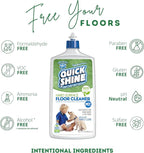Quick Shine Plant Based Pet Floor Cleaner 27 oz, 2Pk | Ready to Use, Removes Dirt, Streak Free, No Rinse | Hardwood, Laminate, Luxury Vinyl Plank LVT, & Tile | Safer for Kids, Pets & Our Environment
