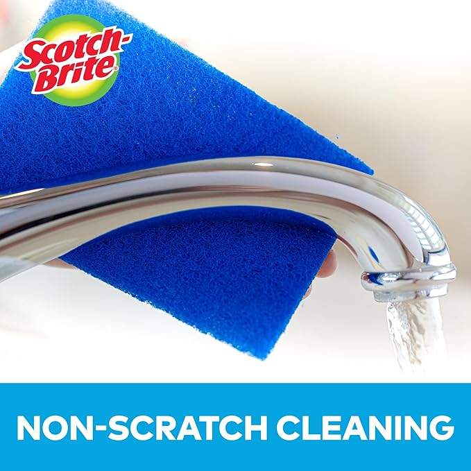 Scotch-Brite Zero Scratch Scour Pads, 6 in. x 3.8 in. (Blue) / 3-Pack