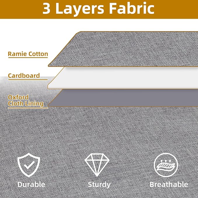 Underbed Storage Organizers, 31.5 x 15.7 x 5.9 Inch Container Bags with Lids and Handles, Storage Boxes for Blanket, Pillows, Shoes, Grey, 2 Pack