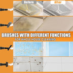 Handheld Steam Cleaner 1200ML Large Capacity Steamer for Cleaning, 6-Level Handle Remote Control Steamer, High Pressure Steam Cleaner for Home, Kitchen, Car, Windows - 12 Attachments Cleaning Tools