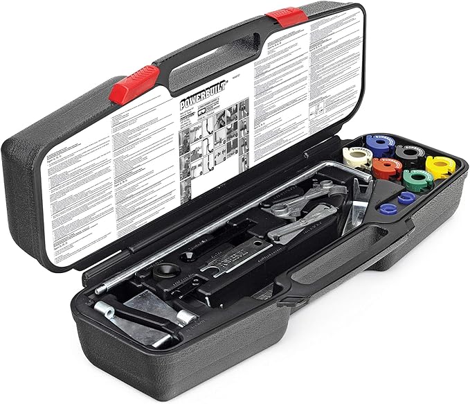 Powerbuilt Disconnect Tool Kit, 18 Piece, Detach Fuel Lines, Air Conditioning, Heater Hose, Filters, and AC Components, Storage Case - 648727