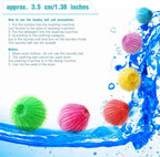 Blulu 48 Pieces Pet Hair Remover for Laundry Dryer Balls Reusable Washing Machine Hair Catcher Pet Dog Cat Catcher Lint Remover (Rainbow Color)