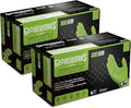 GLOVEWORKS HD Green Gloves, 8 Mil Nitrile Disposable Heavy Duty Raised Diamond Grip Mechanic Glove, Bulk Purchasing Options