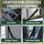 Crevice Cleaning Brush Set – 6Pcs Hard Bristle Cleaning Tools for Grout, Tile Floors, Gaps & Narrow Spaces – Small Grout Scrub Brush for Cleaning Bathroom, Shower, Window Tracks, Kitchen