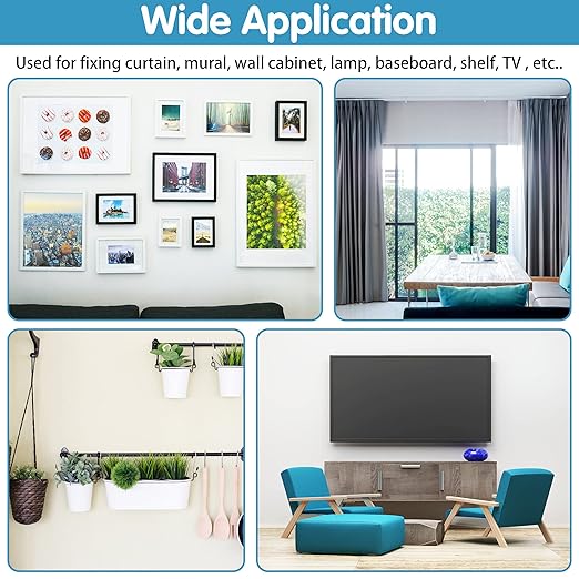 Dry Wall Anchors and Screws Kit, 200PCS Self Drilling Wall Anchors and Screws for Drywall,Sheetrock,Hollow Door,Plaster Wall - Zinc Metal & Nylon Plastic Assortment Drywall Anchors and Screws Kit