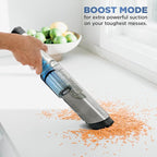 Shark WANDVAC Power PET Cordless Hand Vac, Ultra-Lightweight & Portable with Powerful Suction & Boost Mode, NEW FurFins Tool & Duster Crevice Tool, Designed for Car & Pet Homes, White, WV410WH