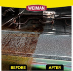 Weiman Heavy Duty Stove and Oven Cleaner 3 Piece Total Clean Kit, For Baked on Grease, Grime, Carbonized Food, Includes Foaming Cleaner (24oz), Precision Razor Tool, Dual-Action Scrub & Shine Sponge
