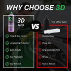 3D Speed All-In-One Polish & Wax – Scratch & Swirl Remover, Clear Coat Safe Paint Sealant – High Gloss Finish, Easy Application – 8oz – Made in USA
