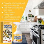 Kitchen Degreasing Cleaning Spray - Powerful Heavy Oil Stain Remover | Ideal for Range Hoods, Stoves, Ovens & Kitchen Utensils | Fast-Acting & Easy to Rinse
