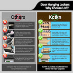 10 Tier Hanging Shoe Rack - Heavy Duty Behind the Door Hanging Shoe Rack, Sturdy Oxford Cloth, 20+ Pairs Over the Door Shoe Cabinet for Boots and Sneakers - Save 50% Closet Space! (Beige)