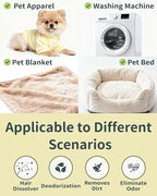 FURGONE by Seedshub Upgraded Pet Hair Dissolver Pro Washing Machine Cleaner Powder, Deep Cleaning Pet Bedding, 100g, 12 Sachets, Dog Cat Hair | Stain | Odor Remover for Laundry, No More Fur