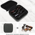 Bukere Travel Sunglasses Organizer Case Adjustable Slot For Multiple Eyeglasses Hard-shell Portable Storage Box for Men Women