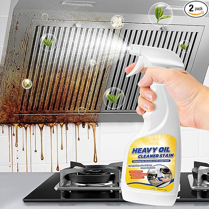 Heavy Oil Cleaner Stain, 500ml Clean Kitchens Up Kitchen Oil Stains, Degreaser Cleaner Heavy Duty, All Purpose Grease Cleaning For Household, Oven, Stove, Cookware, Range Hood, Cabinets (1pcs)