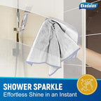 Microfiber Cleaning Cloth Polishing Glass Cleaner Absorbent Kitchen Towel Quick Drying Miracle Lint Free Rags for Household Auto Detailing Bathroom, Pack of 6, 12 x 12 Inch, Sliver-Blue