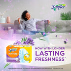Swiffer Dusters Refill for Cleaning, Feather & Microfiber Duster Disposable Alternative, for Dusting Furniture, Blinds, Ceiling Fans, Walls, Helps Remove Allergens, Lavender, 18ct