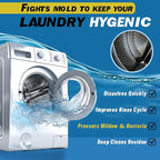 Washing Machine Cleaner Powder, 1Year Supply (24 Packs) for Front & Top Load Washers – Deep Cleaning, Odor Reduction, Residue-Free & Easy Use – Powder Cleaner for Washing Machines and Dishwasher Pods