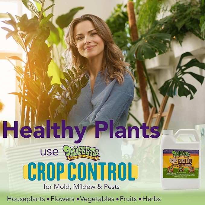 Trifecta Crop Control Super Concentrate All-in-One Natural Pesticide, Fungicide, Miticide, Insecticide, Help Defeat Spider Mites, Powdery Mildew, Botrytis, Mold, and More on Plants 16 OZ