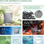 Activated Charcoal Odor Absorber, Odor Eliminator for Strong Odor,Bamboo Charcoal Air Purifying Bags for Home Car Closet Pet, Smoke Room Deodorizer (10 x 100g, Unscented)
