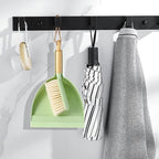 Dust Pan and Brush Set - Small Dustpan and Brush Set, Handheld Broom and Dustpan Set, Brush and Dust Pan Set for Car, Pet Care, Office, 14 x 8.7 inch, Green