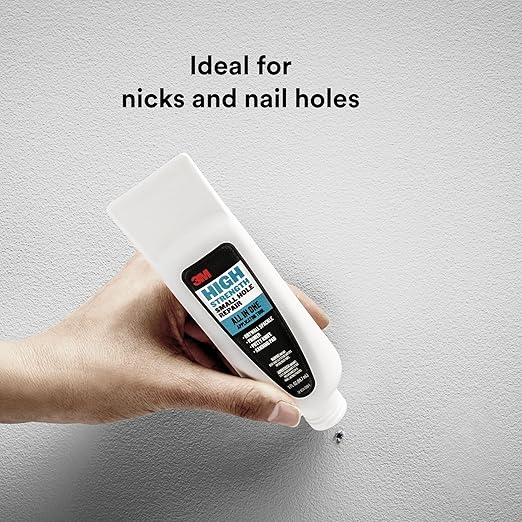 3M Small Hole Repair High Strength, All in One Applicator Tool, 2-Pack, Quick and Easy Repair for Nicks and Nail Holes, Includes Putty Knife, Spackle, and Sanding Pad For Wall Repairs (SHR-AIO-2-SIOC)