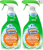 Scrubbing Bubbles Bathroom and Shower Cleaner Disinfectant Spray, Bathroom Grime Fighter, Citrus Scent, 32oz (Pack of 2)