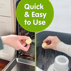 Plink Washer and Dishwasher Freshener and Cleaner, Prevents Residue, Removes Odors in Kitchen and Laundry Room Appliances, Septic-Friendly, Fresh Lemon Scent, 2 Packs of 4, 8 Tablets Total