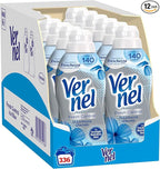 Vernel Fresh Control Ammorbidente Neutralizza Odori, Freschezza Glaciale, 12 x 28 Lavaggi