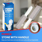 2 Pack Ring King Pumice Stone Toilet Bowl Cleaner with Handle, Hard Water Build up Remover, Removes Stubborn Limescale from Tile, Shower Door and Bathtubs. Best Calcium, Lime, and Rust Remover.