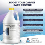 CarpetGeneral- Carpet Fiber Rinse & Odor Neutralizer Solution 53105|Prevent Browning, Bleeding & Odors with Top Carpet Cleaner Liquid|Carpet Fiber Rinse Professional Residue Attracting Agent -1 Gallon
